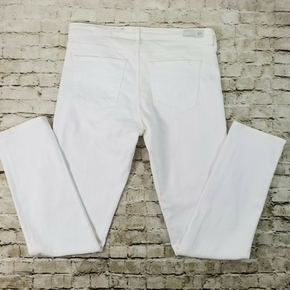 AG Adriano Goldschmied The Prima White Mid Rise Stretch Cigarette Jeans Women 29 - Picture 5 of 16